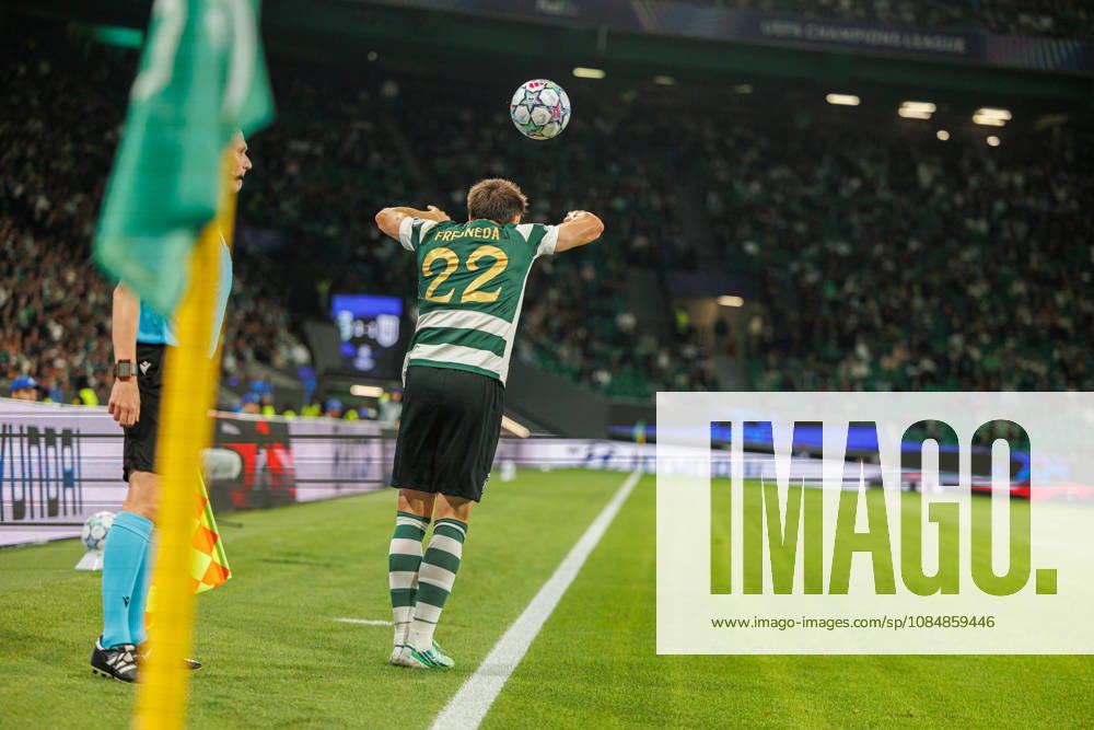 Ivan Fresneda seen in football match between Sporting CP and LASK in UEFA Champions League 2026 27 at Estadio Josà Alvalade, Lisboa, Portugal (Luis Loureiro Ball Raw Images PT) Lisboa Estadio Josà Alvalade Portugal
