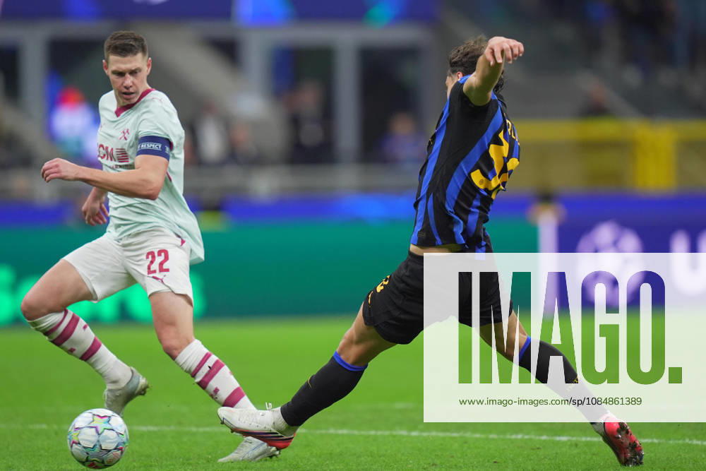 Inter Milan s Carlos Augusto scores 1-0 during the Uefa Champions League soccer match between Inter and Shakhtar Donetsk at San Siro Stadium in Milan , Italy - Wednesday October 21 , 2026. - Soccer