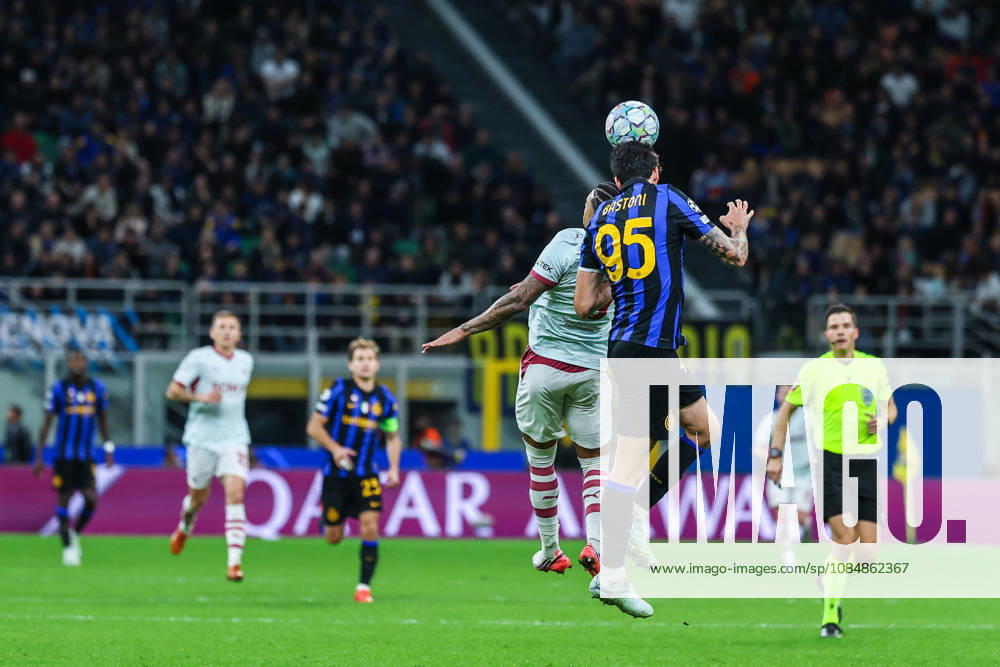Alessandro Bastoni of FC Internazionale seen in action during UEFA Champions League 2026 27 League Phase - Matchday 3 football match between FC Internazionale and FC Shakhtar Donetsk. Italy