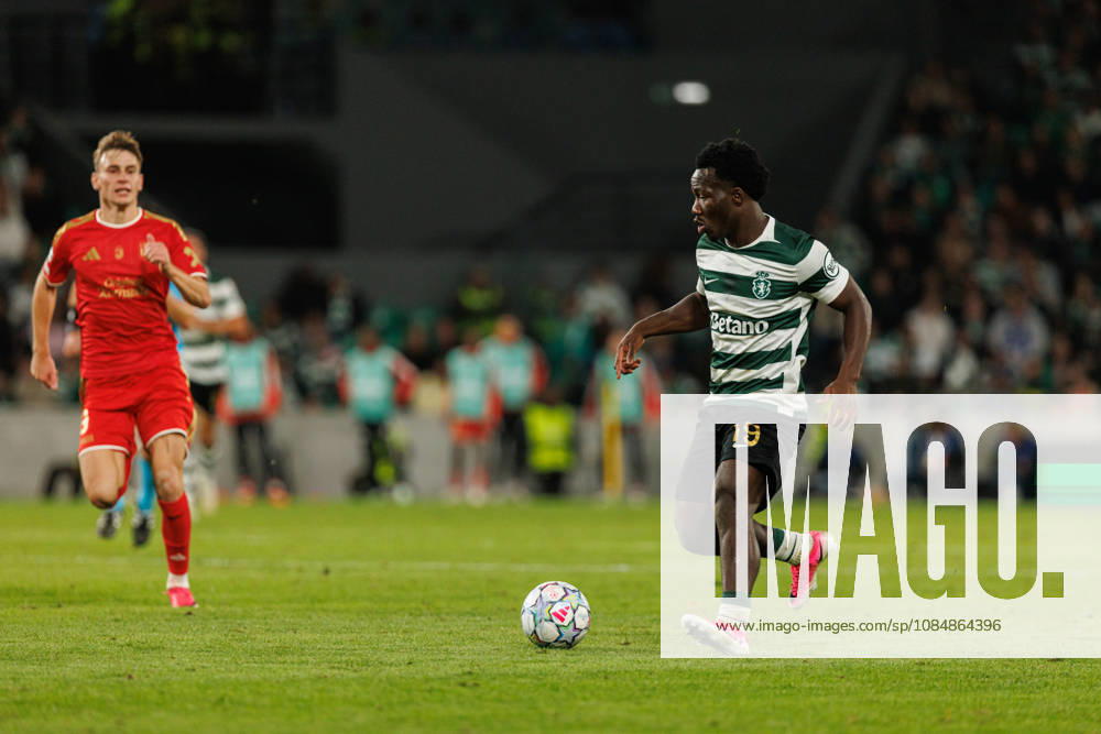 Nestory Irankunda seen in football match between Sporting CP and LASK in UEFA Champions League 2026 27 at Estadio Josà Alvalade, Lisboa, Portugal (Luis Loureiro Ball Raw Images PT) Lisboa Estadio Josà Alvalade Portugal