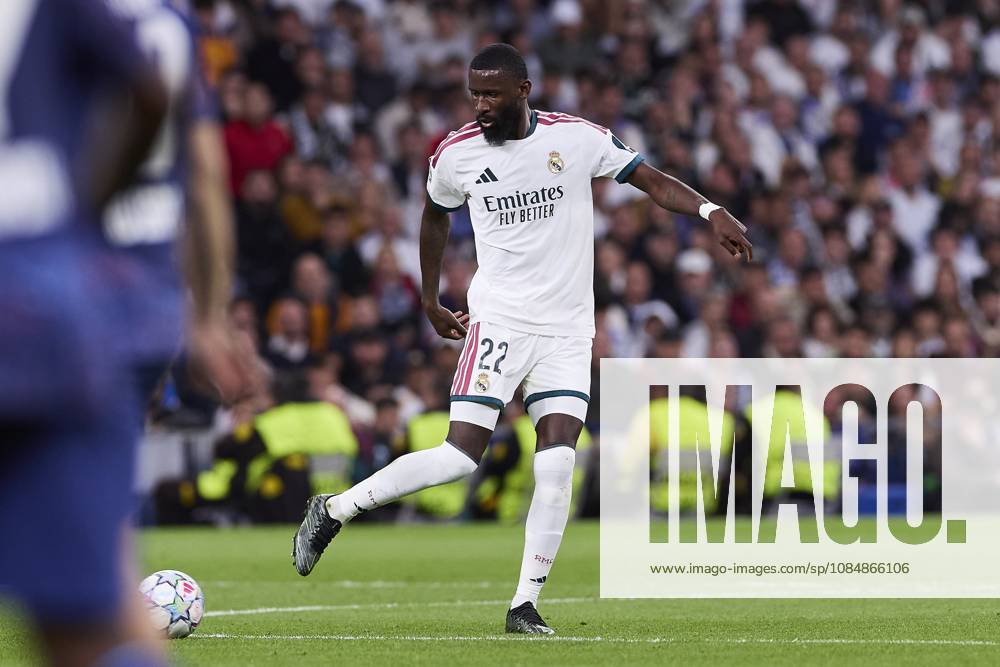 Antonio Rudiger (Real Madrid CF) is seen in action during the UEFA Champions League 2026 2027 match between Real Madrid CF and RB Leipzig..Final score: Real Madrid 4-1 RB Leipzig. UEFA Champions League 2026 2027 - Real Madrid CF And RB Leipzig In Madrid, Spain - 21 Oct 2026 - ZUMAs197 20261021_aaa_s197_396