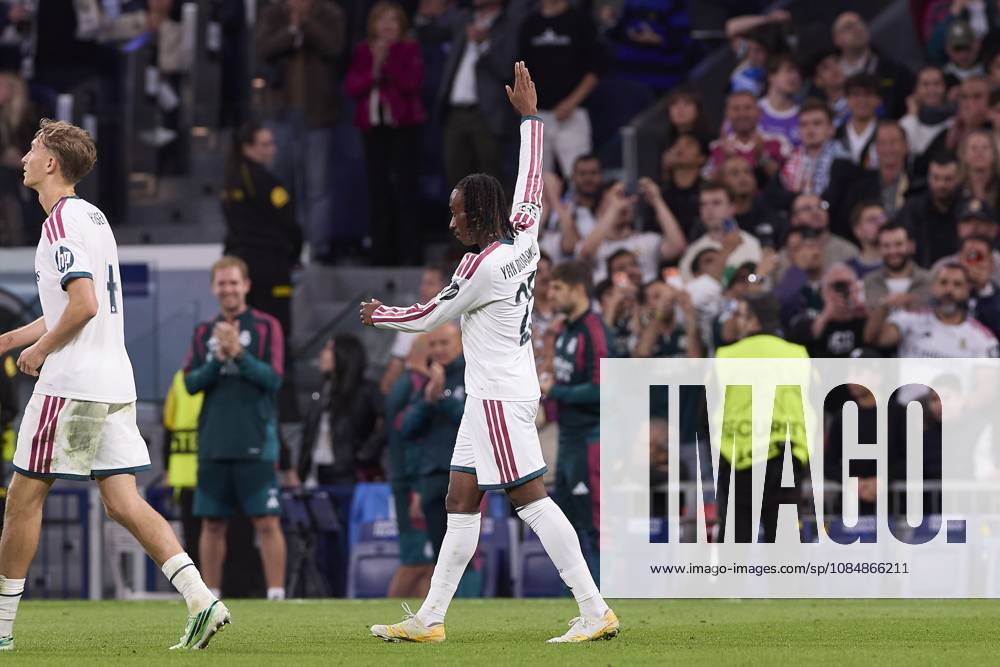 Yan Diomande (Real Madrid CF) celebrates a goal during the UEFA Champions League 2026 2027 match between Real Madrid CF and RB Leipzig..Final score: Real Madrid 4-1 RB Leipzig. UEFA Champions League 2026 2027 - Real Madrid CF And RB Leipzig In Madrid, Spain - 21 Oct 2026 - ZUMAs197 20261021_aaa_s197_418