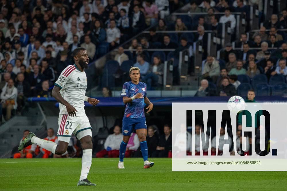 Antonio Rudiger (Real Madrid) seen in action during the UEFA Champions League 2026 2027 match between Real Madrid and RB Leipzig Madrid Spain - ZUMAs197 20261021_aaa_s197_271