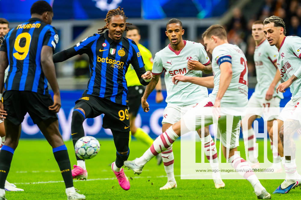 Djed Spence seen during UEFA Champions League 2026 27 league phase game between Internazionale Milano and FC Shakhtar Donetsk (Gleb Soboliev Ball Raw Images) Milan San Siro Italy