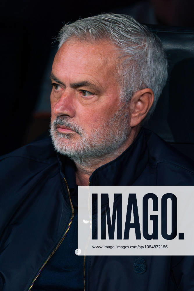 SOCCER - UEFA Champions League - Real Madrid CF - RB Leipzig Photo by IPA ABACAPRESS.COM90010743 - MADRID, SPAIN - OCTOBER 21: Jose Mourinho, head coach of Real Madrid CF, during the UEFA Champions League 2026 27 Group Stage Matchday 3 game between Real Madrid CF and RB Leipzig at Santiago Bernabéu Stadium on October 21, 2026, in Madrid, Spain. (Tomas Garrido TGB Photo during the Real Madrid CF vs. RB Leipzig UEFA Champions League soccer match in Madrid, Spain, on October 21, 2026 Madrid Spain