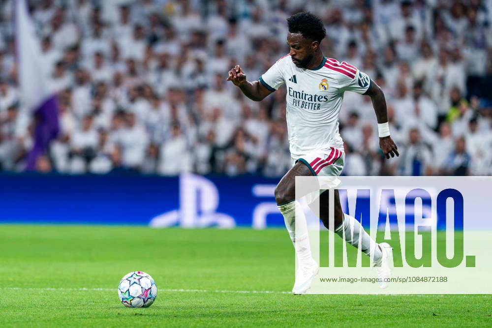 SOCCER - UEFA Champions League - Real Madrid CF - RB Leipzig Photo by IPA ABACAPRESS.COM90010745 - MADRID, SPAIN - OCTOBER 21: Vinicius Junior of Real Madrid CF during the 2026 27 UEFA Champions League Group Stage Matchday 3 game between Real Madrid CF and RB Leipzig at Santiago Bernabéu Stadium on October 21, 2026, in Madrid, Spain. (Tomas Garrido TGB Photo during the Real Madrid CF vs. RB Leipzig UEFA Champions League soccer match in Madrid, Spain, on October 21, 2026 Madrid Spain