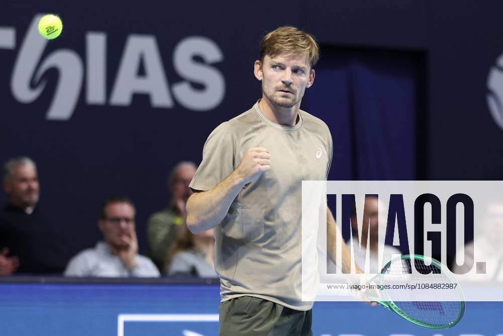 Goffin v Michelsen BNP Paribas Fortis European Open Tennis - 22 10 2026 BRUSSELS, BELGIUM - OCTOBER 22 : David Goffin (BEL) playing against Alex Michelsen (USA) during the BNP Paribas Fortis European Open Round of 16 pictured on October 22, 2026 in Brussels, Belgium, 22 10 2026 Brussels Belgium