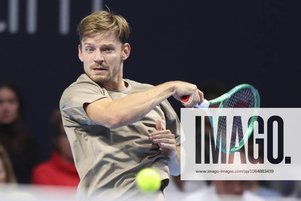 Goffin v Michelsen BNP Paribas Fortis European Open Tennis - 22 10 2026 BRUSSELS, BELGIUM - OCTOBER 22 : David Goffin (BEL) playing against Alex Michelsen (USA) during the BNP Paribas Fortis European Open Round of 16 pictured on October 22, 2026 in Brussels, Belgium, 22 10 2026 Brussels Belgium