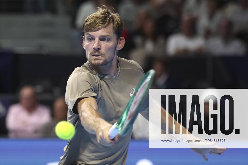Goffin v Michelsen BNP Paribas Fortis European Open Tennis - 22 10 2026 BRUSSELS, BELGIUM - OCTOBER 22 : David Goffin (BEL) playing against Alex Michelsen (USA) during the BNP Paribas Fortis European Open Round of 16 pictured on October 22, 2026 in Brussels, Belgium, 22 10 2026 Brussels Belgium