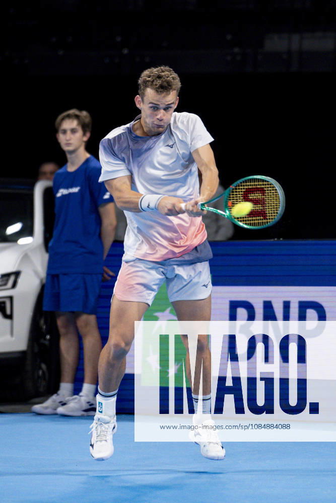 TENNIS : ATP, Tennis Herren 250 - Grand Prix Tennis AURA - Decines (France) 22 10 2026 Valentin Vacherot lost in three sets to Luca Van Assche during the tournament of the Auvergne Rhône-Alpes Grand Prix at the LDLC Arena in Décines on October 22, 2026. Photo Sandrine Thesillat PsNewZ