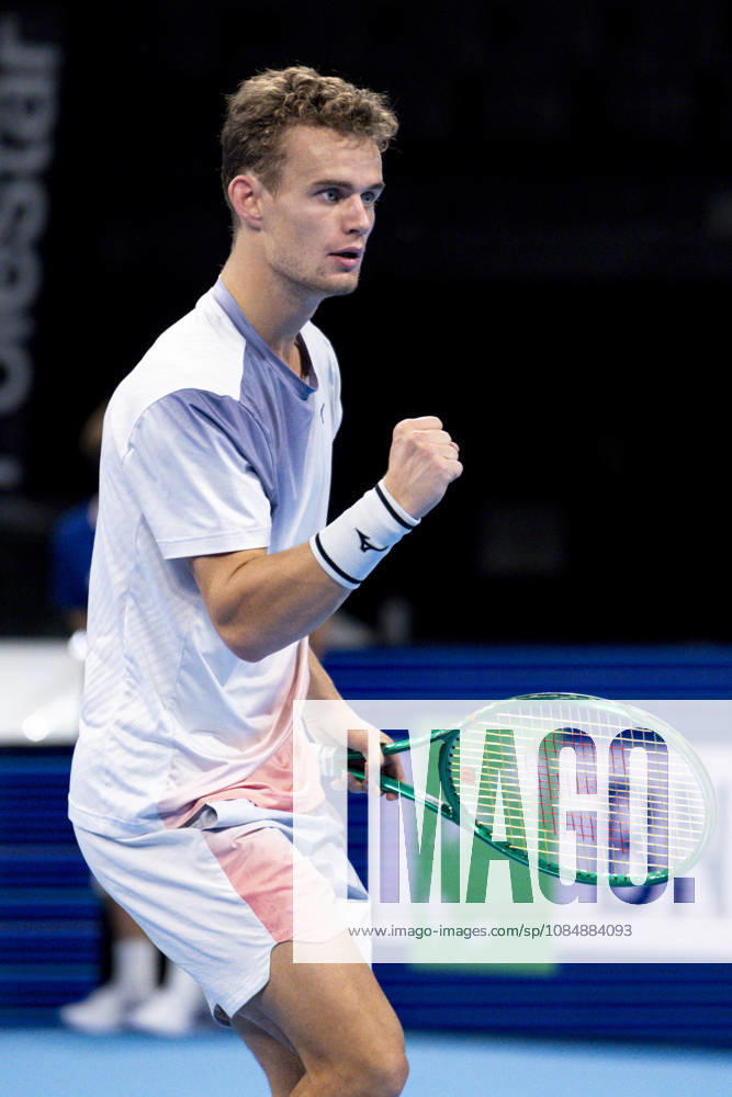 TENNIS : ATP, Tennis Herren 250 - Grand Prix Tennis AURA - Decines (France) 22 10 2026 Valentin Vacherot lost in three sets to Luca Van Assche during the tournament of the Auvergne Rhône-Alpes Grand Prix at the LDLC Arena in Décines on October 22, 2026. Photo Sandrine Thesillat PsNewZ