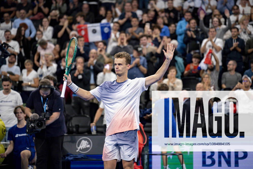 TENNIS : ATP, Tennis Herren 250 - Grand Prix Tennis AURA - Decines (France) 22 10 2026 Valentin Vacherot lost in three sets to Luca Van Assche during the tournament of the Auvergne Rhône-Alpes Grand Prix at the LDLC Arena in Décines on October 22, 2026. Photo Sandrine Thesillat PsNewZ