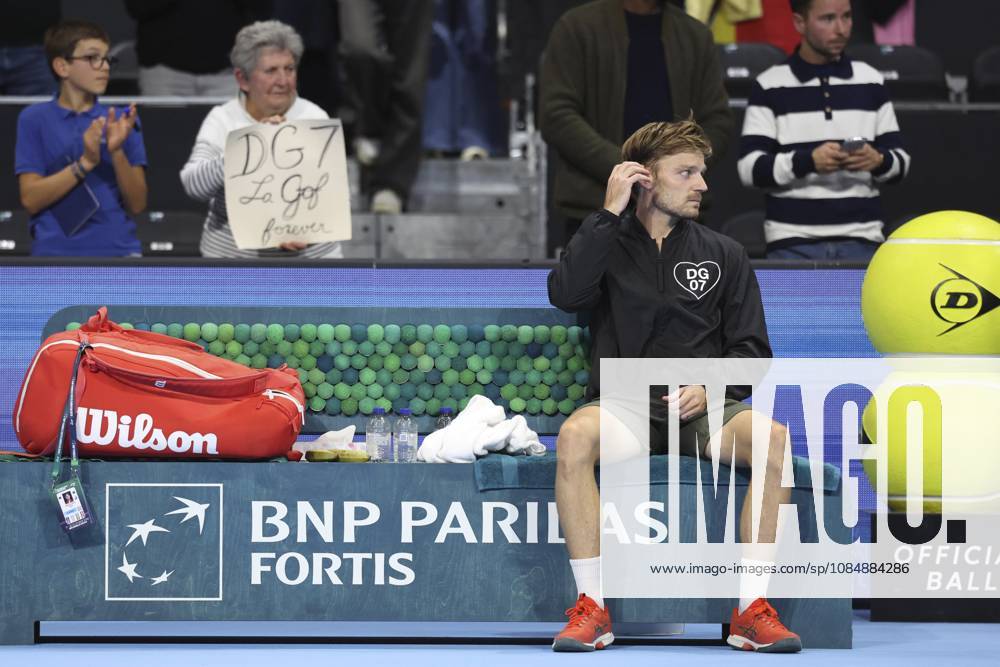 Goffin v Michelsen BNP Paribas Fortis European Open Tennis - 22 10 2026 BRUSSELS, BELGIUM - OCTOBER 22 : Last match and end of career for David Goffin (BEL) during the BNP Paribas Fortis European Open Round of 16 pictured on October 22, 2026 in Brussels, Belgium, 22 10 2026 Brussels Belgium