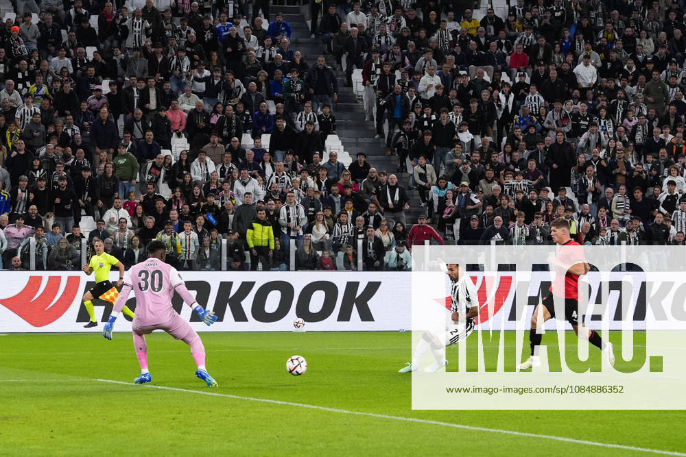 Juventus Zeki Çelik scoring the opening goal for his team 1-0 during the UEFA Europa League soccer match, between Juventus and Rennes at the Allianz Stadium in Turin, north west Italy - Matchday 3- Thursday, October 22, 2026. - Soccer