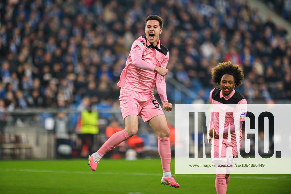 Timur Tuterov celebrates his goal during the UEFA Europa League 2026 27 League Phase MD3 match between teams of Lech Poznan and Sunderland AFC in Poznan, Poland (Tomasz Karczewski Ball Raw Images) Poznan Enea Arena Poland