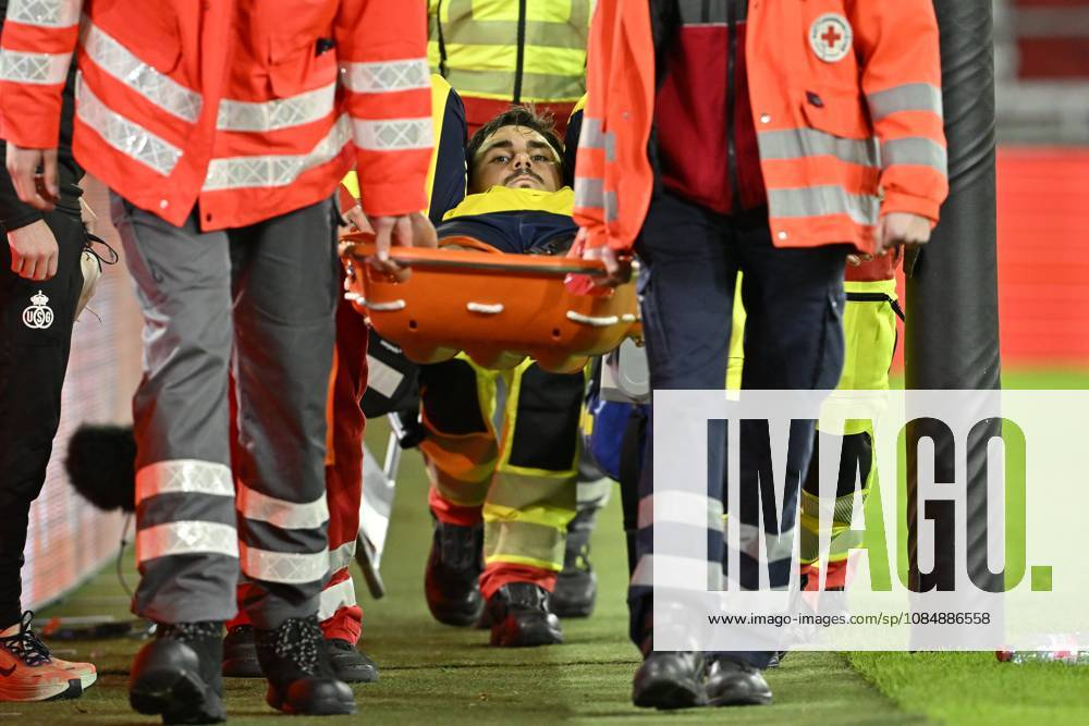 Royale Union Saint-Gilloise v Hapoel Beer-Sheva FC - UEFA Europa League DUSSELDORF, GERMANY - OCTOBER 22 : Biondic Mateo forward of Royale Union Saint-Gilloise injured during the UEFA Europa League 2026 27 League Phase matchday 3 match between Royale Union Saint-Gilloise and Hapoel Beer-Sheva FC on October 22, 2026 in Dusseldorf, Germany, 22 10 2026 Dusseldorf Germany