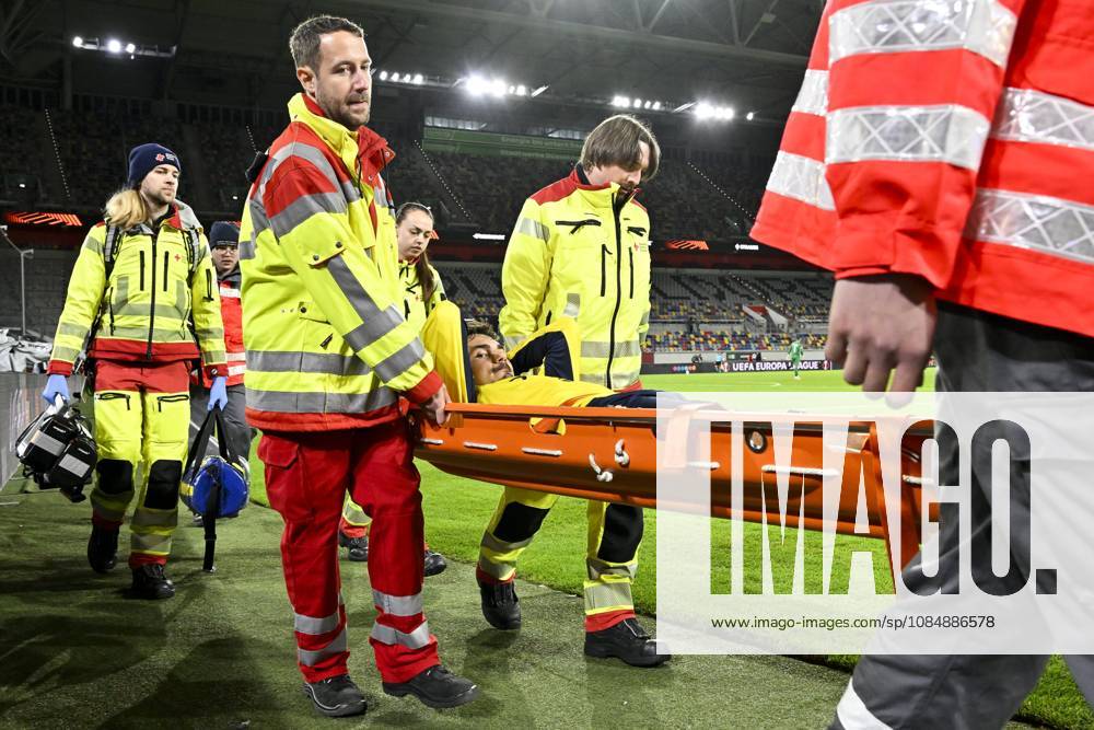 Royale Union Saint-Gilloise v Hapoel Beer-Sheva FC - UEFA Europa League DUSSELDORF, GERMANY - OCTOBER 22 : Biondic Mateo forward of Royale Union Saint-Gilloise injured during the UEFA Europa League 2026 27 League Phase matchday 3 match between Royale Union Saint-Gilloise and Hapoel Beer-Sheva FC on October 22, 2026 in Dusseldorf, Germany, 22 10 2026 Dusseldorf Germany