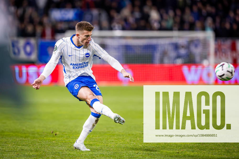 JABLONEC - BRIGHTON Costinha of Brighton during the matchday 2 of League phase round of UEFA Conference league football match between FK Jablonec and Brighton and Hove Albion at Stadion Strelnice. Jablonec nad Nisou, Czechia, October 22, 2026. Photo by Branislav Racko