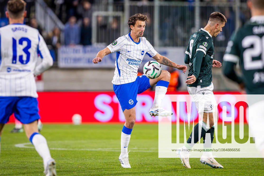 JABLONEC - BRIGHTON Olivier Boscagli of Brighton during the matchday 2 of League phase round of UEFA Conference league football match between FK Jablonec and Brighton and Hove Albion at Stadion Strelnice. Jablonec nad Nisou, Czechia, October 22, 2026. Photo by Branislav Racko