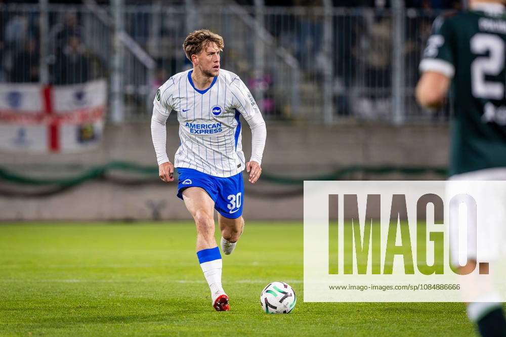 JABLONEC - BRIGHTON Michael Svoboda of Brighton during the matchday 2 of League phase round of UEFA Conference league football match between FK Jablonec and Brighton and Hove Albion at Stadion Strelnice. Jablonec nad Nisou, Czechia, October 22, 2026. Photo by Branislav Racko
