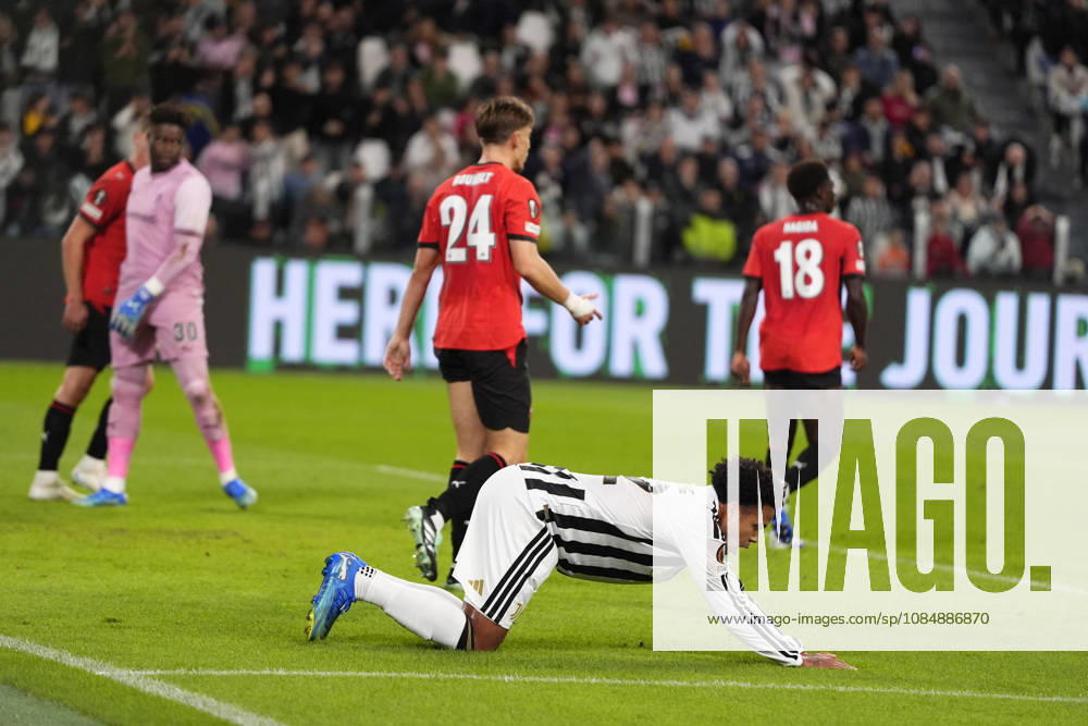 Juventus Daniele Rugani disappointed during the UEFA Europa League soccer match, between Juventus and Rennes at the Allianz Stadium in Turin, north west Italy - Matchday 3- Thursday, October 22, 2026. - Soccer