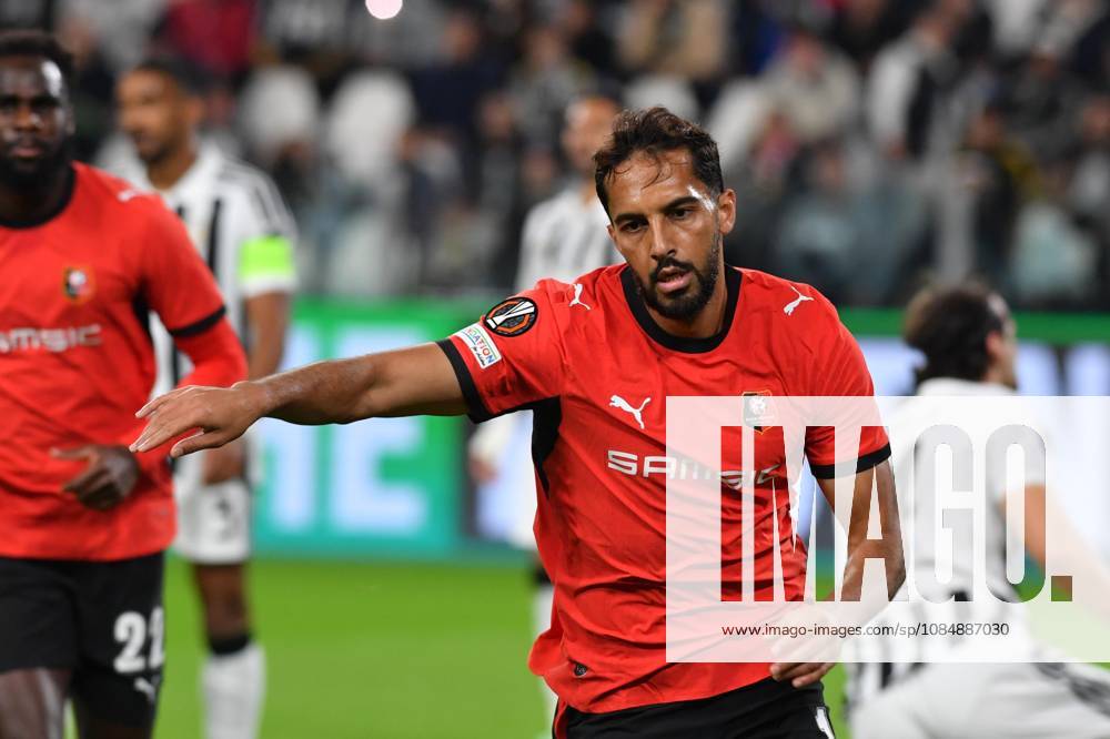 Foto IPP Massimo Rana Torino 22-09-2026 Calcio Europa League 2026 2027 Juventus-Rennes nella foto Musa Al-Taamari esulta dopo il suo gol dell 1 a 1 del Rennes Italy Photo Press - World Copyright italy ITALY