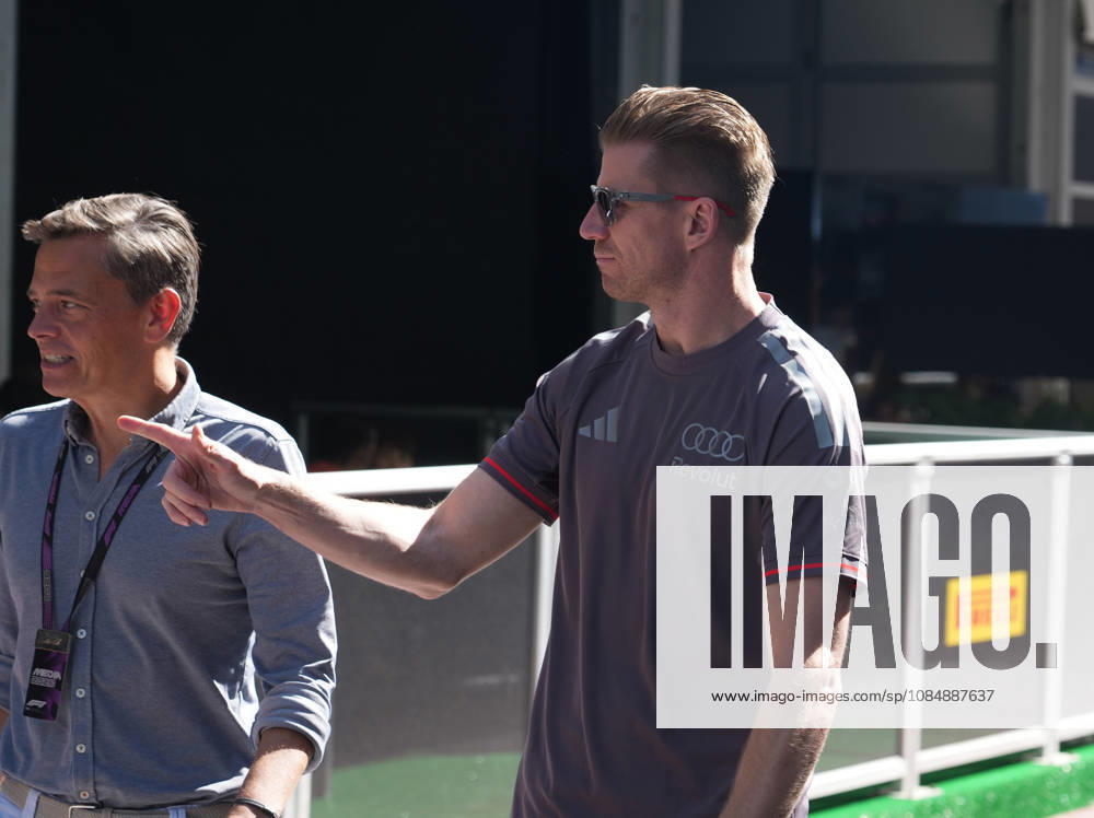 Circuit of The Americas, Austin, FORMULA 1 MSC CRUISES UNITED STATES GRAND PRIX 2026 , im Bild Nico Hülkenberg (DEU), Audi Revolut F1 Team mit Sky Kommentator Sascha Roos. (Photo by Hasan Bratic DeFodi Images) -