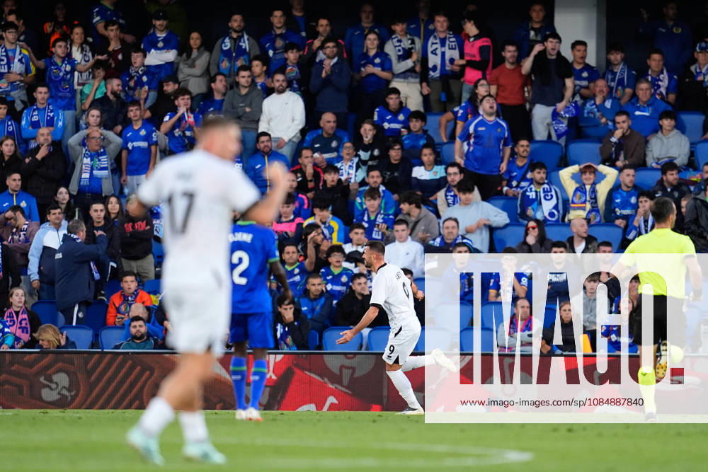 Albian Ajeti of FC Lugano celebrates after scoring his team s third goal during the UEFA Conference League 2026 27 League Phase MD2 football match between Getafe CF and FC Lugano at Coliseum de Getafe stadium on October 22, 2026, in Getafe, Spain. Getafe Spain - ZUMAa181 20261022_zaa_a181_041