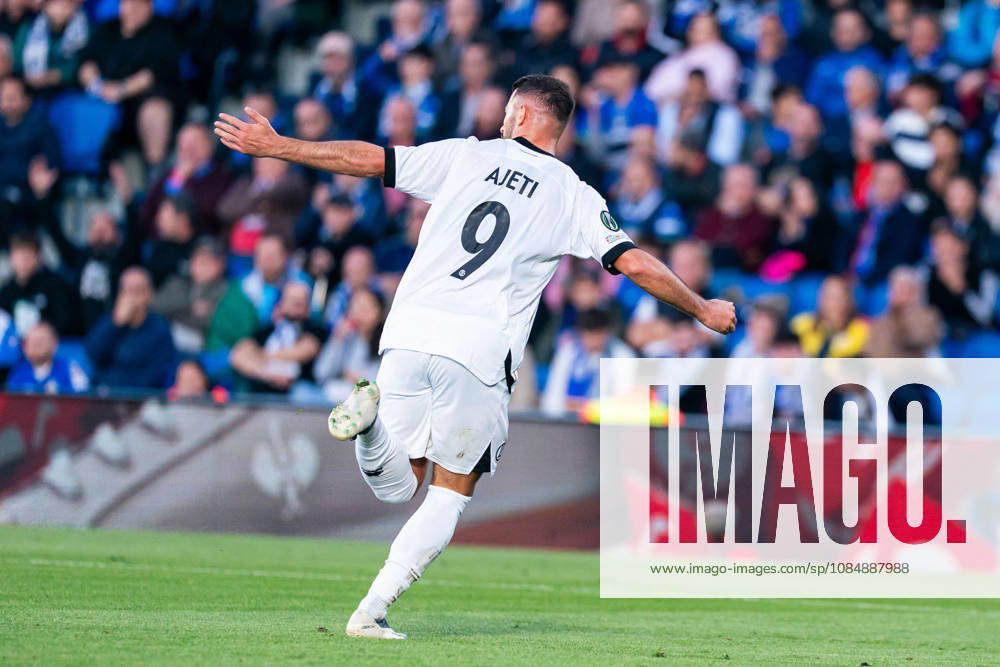 SOCCER - UEFA Conference League - Getafe CF vs. Lugano Photo by IPA ABACAPRESS.COM90039004 - MADRID, SPAIN - OCTOBER 21: Albian Ajeti of FC Lugano celebrates a goal during the UEFA Champions League 2026 27 Group Stage Matchday 3 match between Real Madrid CF and RB Leipzig at Santiago Bernabéu Stadium on October 21, 2026, in Madrid, Spain. (Tomas Garrido TGB Photo during the Getafe CF vs. Lugano UEFA Conference League soccer match in Getafe, Spain, on October 22, 2026 Getafe Spain