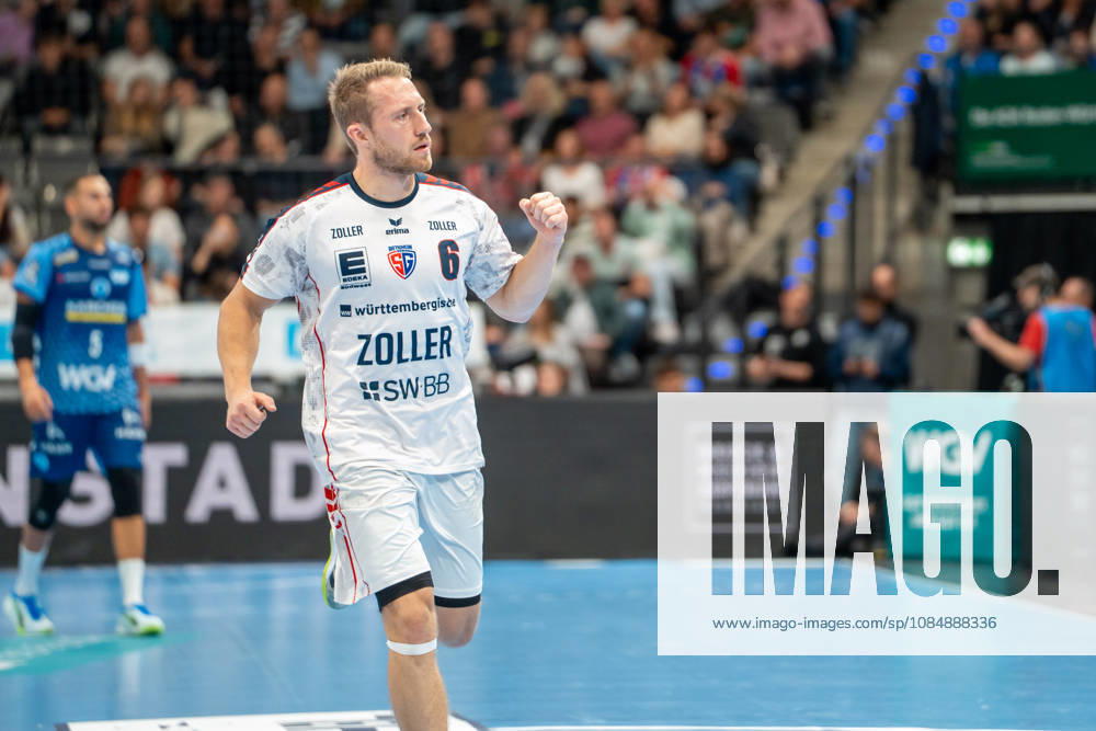 Handball I Herren I Saison 2026-2027 I Bundesliga I 10. Spieltag I TVB Stuttgart - SG BBM Bietigheim I 22.10.2026 Lukas Wucherpfennig (6, SG BBM Bietigheim) jubelt Stuttgart Porsche Arena Baden-Württemberg Deutschland