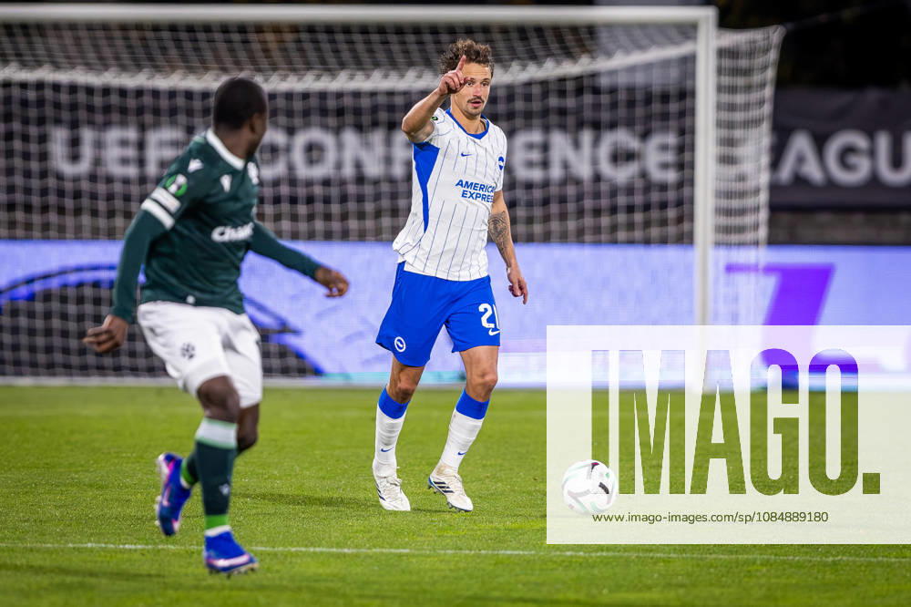 JABLONEC - BRIGHTON Olivier Boscagli of Brighton during the matchday 2 of League phase round of UEFA Conference league football match between FK Jablonec and Brighton and Hove Albion at Stadion Strelnice. Jablonec nad Nisou, Czechia, October 22, 2026. Photo by Branislav Racko