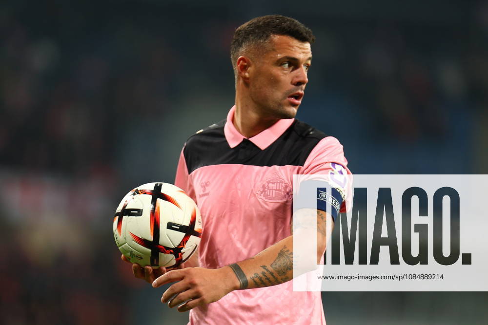 POZNAN 22.10.2026 MECZ 3. KOLEJKA LIGA EUROPY SEZON 2026 27: LECH POZNAN - SUNDERLAND AFC --- UEFA EUROPA LEAGUE MATCHDAY 3 LEAGUE PHASE SEASON 2026 27: LECH POZNAN - SUNDERLAND AFC NZ GRANIT XHAKA FOT. PATRYK PINDRAL 400MM.PL NEWSPIX.PL --- newspix.pl