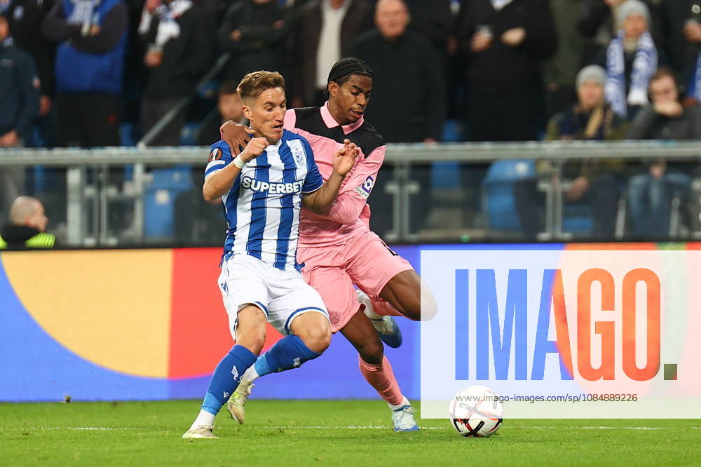 POZNAN 22.10.2026 MECZ 3. KOLEJKA LIGA EUROPY SEZON 2026 27: LECH POZNAN - SUNDERLAND AFC --- UEFA EUROPA LEAGUE MATCHDAY 3 LEAGUE PHASE SEASON 2026 27: LECH POZNAN - SUNDERLAND AFC NZ JOEL PEREIRA JULES AHOKA FOT. PATRYK PINDRAL 400MM.PL NEWSPIX.PL --- newspix.pl