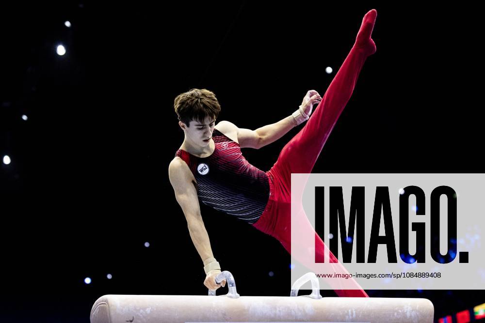 ROTTERDAM - Arsenii Dukhno (WG2) during the All-Around final at the World Gymnastics Championships in Rotterdam Ahoy. IRIS VAN DEN BROEK ANP ANPxSportx IVx 573288217 originalFilename: 573288217