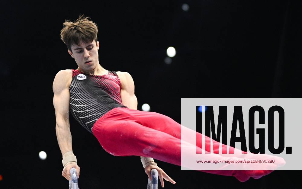 Netherlands Artistic Gymnastics World Championships 9270790 22.10.2026 Arsenii Dukhno of Team World Gymnastics Neutral Athletes 2 competes on the pommel horse during the men s team final at the 2026 World Artistic Gymnastics Championships in Rotterdam, the Netherlands. Alexey Filippov Sputnik Rotterdam Netherlands