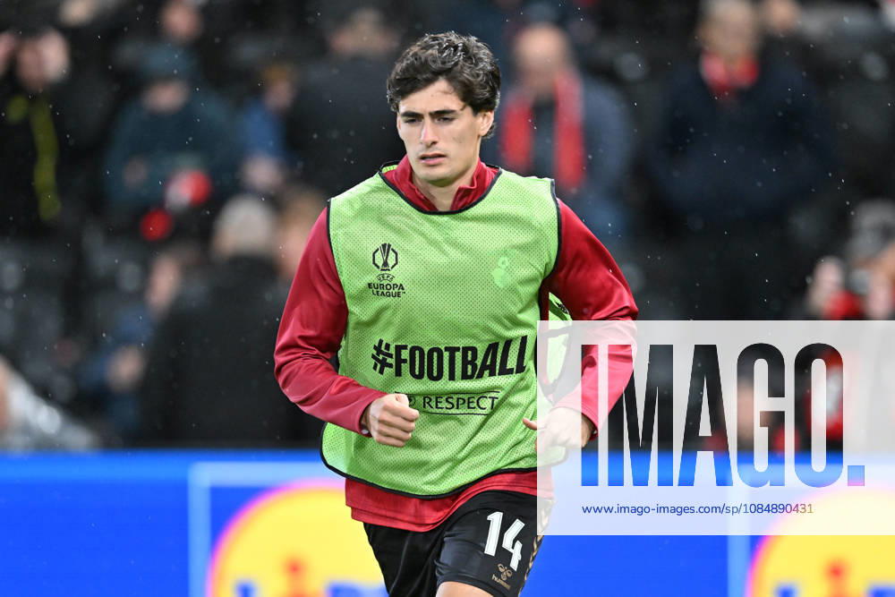 Bournemouth v AC Milan, Europa League Antonio Silva (14) of AFC Bournemouth warming up ahead of the Europa League match between Bournemouth and AC Milan at the Vitality Stadium, Bournemouth, UK on 22 October 2026. Bournemouth Vitality Stadium Dorset UK Editorial use only ,