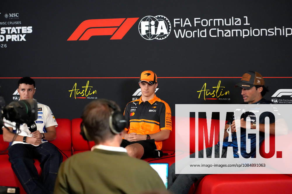 Circuit of The Americas, Austin, FORMULA 1 MSC CRUISES UNITED STATES GRAND PRIX 2026 , im Bild Isack Hadjar (FRA), Oracle Red Bull Racing, Oscar Piastri (AUS), McLaren Mastercard F1 Team, Carlos Sainz Jr. (ESP), Atlassian Williams F1 Team (Photo by Hasan Bratic DeFodi Images) -