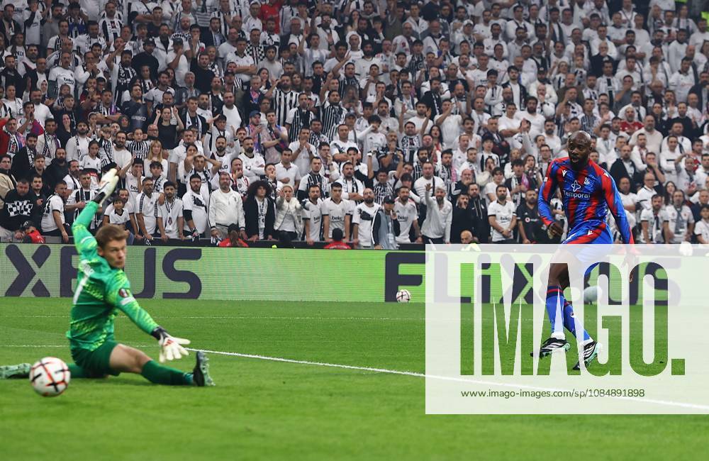 Jean-Philippe Mateta of Crystal Palace scores the opening goal Besiktas v Crystal Palace, UEFA Europa League, Football, Tupras Stadium, Istanbul, Turkey - 22 Oct 2026Istanbul Tupras Stadium Turkey
