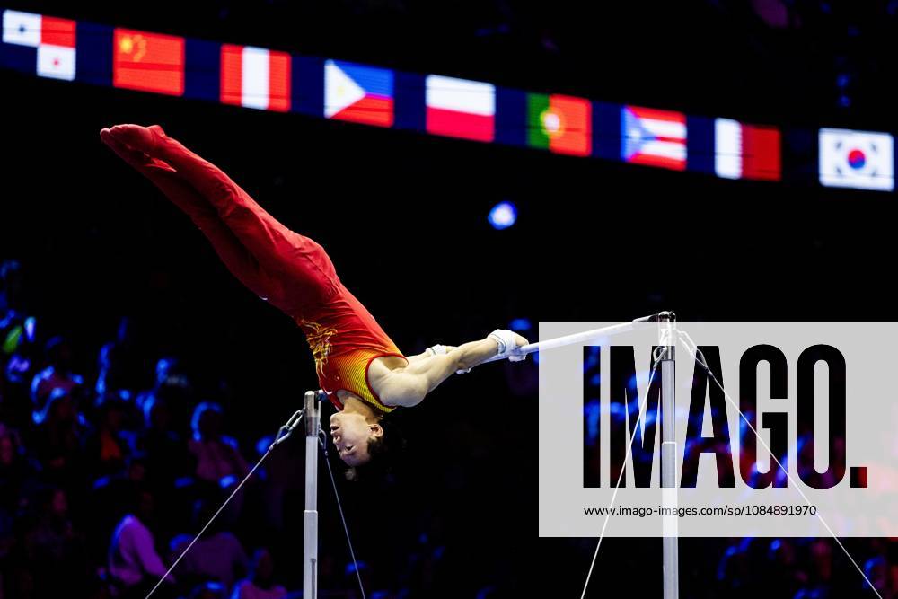 ROTTERDAM - Haonan Yang (CHN) during the All-Around final at the World Gymnastics Championships in Rotterdam Ahoy. IRIS VAN DEN BROEK ANP ANPxSportx IVx 573293004 originalFilename: 573293004