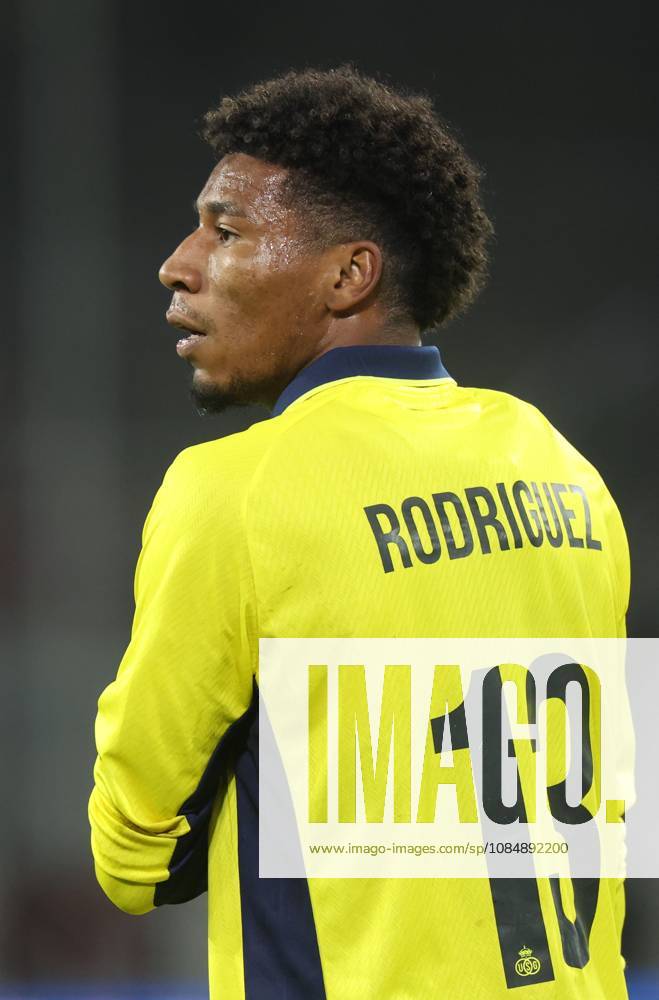 Union s Kevin Rodriguez pictured during a soccer game between Belgian Royale Union Saint-Gilloise and Israeli Hapoel Be er Sheva F.C., Thursday 22 October 2026 in Dusseldorf, Germany, on the third day of the UEFA Europa League league phase. The game was moved to Dusseldorf, as Belgian cities refused to host for security reasons. VIRGINIExLEFOUR x190681637x