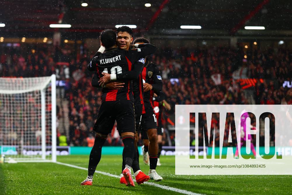 Justin Kluivert of AFC Bournemouth celebrates their goal to make it 1-0 AFC Bournemouth v AC Milan, UEFA Europa League, Football, Vitality Stadium, Bournemouth, UK - 22 Oct 2026Bournemouth Vitality Stadium United Kingdom