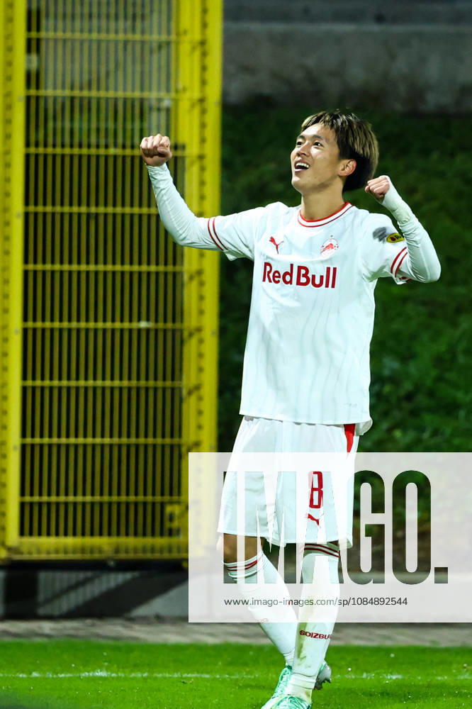 SOCCER - UEFA EL, Celje vs RBS CELJE,SLOVENIA,22.OCT.26 - SOCCER - UEFA Europa League, NK Celje vs Red Bull Salzburg. Image shows the rejoicing of Red Bull Salzburg. GEPAxpictures Doak