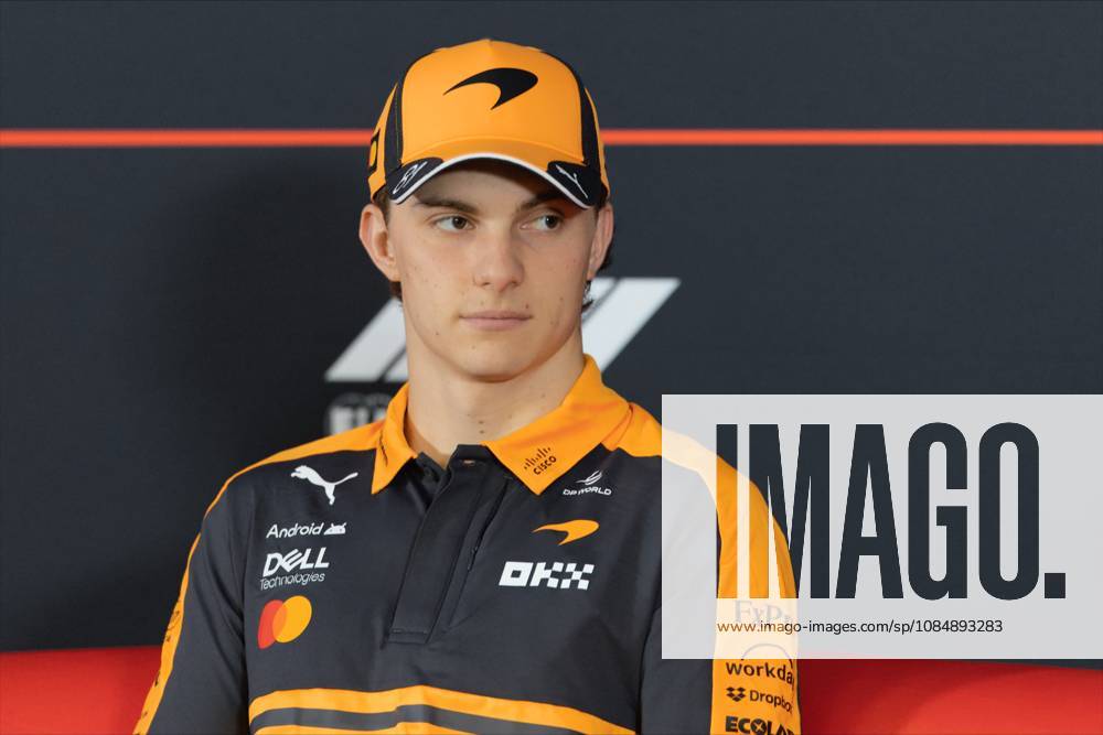 22nd October 2026; Circuit of the Americas, Austin, United States; Formula 1, United States Grand Prix, Arrival Day; Oscar Piastri (81) of Australia and McLaren Mastercard F1 Team at a press conference, PK, Pressekonferenz BobxKupbens
