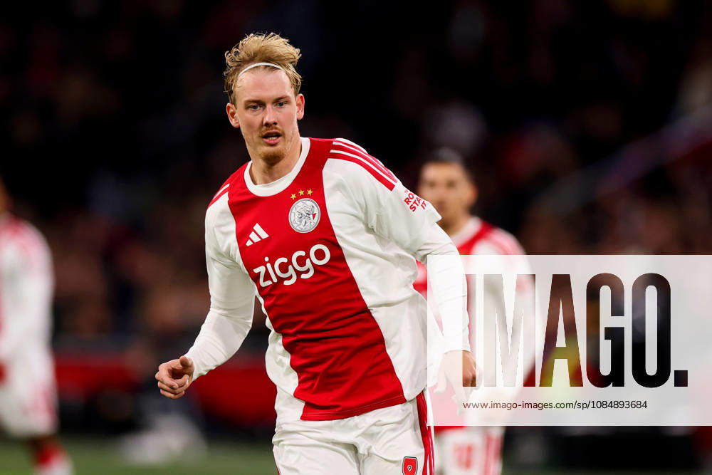 Julian Brandt of AFC Ajax looks on during the UEFA Conference League 2026 27 League Phase MD2 match between AFC Ajax and Atalanta BC at Johan Cruijff ArenA on October 22, 2026 in Amsterdam, Netherlands.