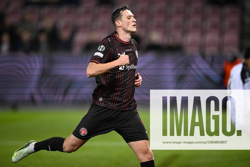 FC Midtjylland v Sint-Truidense VV - UEFA Conference League HERNING, DENMARK - OCTOBER 22 : Rajovic Mileta forward of Midtjylland during the UEFA Conference League 2026 27 League Phase matchday 2 match between FC Midtjylland and Sint-Truidense VV on October 22, 2026 in Herning, Denmark, 22 10 2026 Herning Denmark