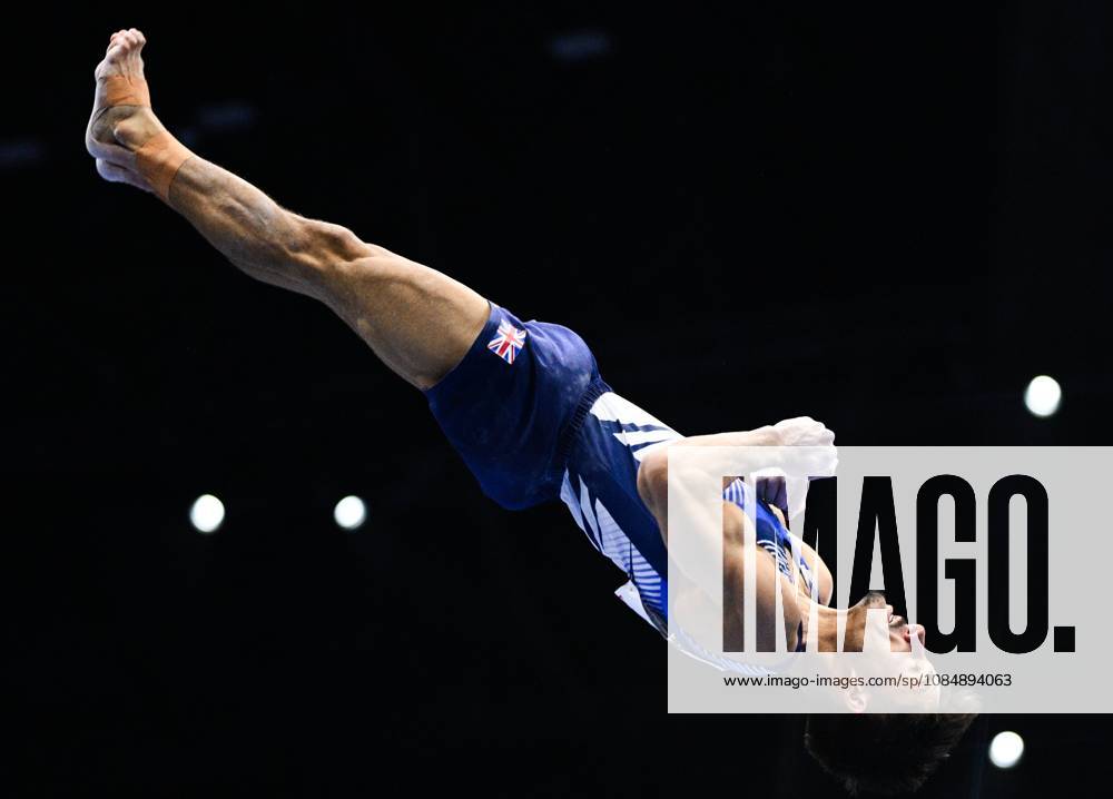 Netherlands Artistic Gymnastics World Championships 9270863 22.10.2026 Britain s Jake Jarman competes on the vault during the men s team final at the 2026 World Artistic Gymnastics Championships in Rotterdam, the Netherlands. Alexey Filippov Sputnik Rotterdam Netherlands