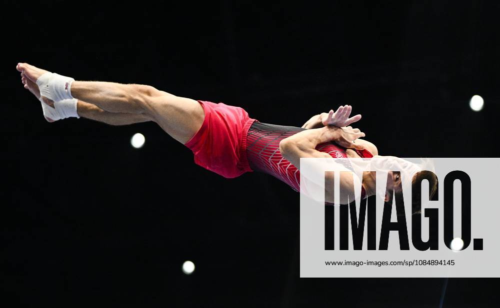 Netherlands Artistic Gymnastics World Championships 9270868 22.10.2026 Arsenii Dukhno of Team World Gymnastics Neutral Athletes 2 competes in the floor exercise during the men s team final at the 2026 World Artistic Gymnastics Championships in Rotterdam, the Netherlands. Alexey Filippov Sputnik Rotterdam Netherlands