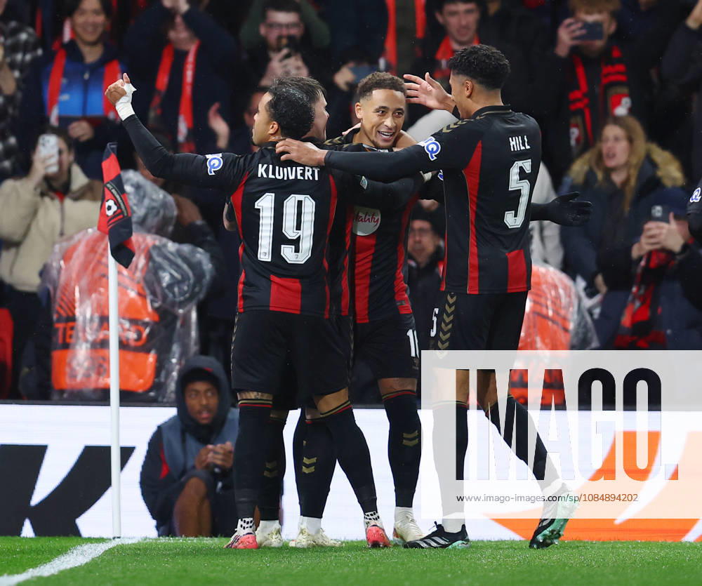 Bournemouth, England, 22nd October 2026. Marcus Tavernier of Bournemouth (c) celebrates scoring their second goal. Again from the penalty spot during the AFC Bournemouth vs AC Milan UEFA Europa League match at the Vitality Stadium, Bournemouth. Picture credit should read: Paul Terry Sportimage . SPI_034_PT_Bournmouthmouth_AC_Milan SPI-5092-0034