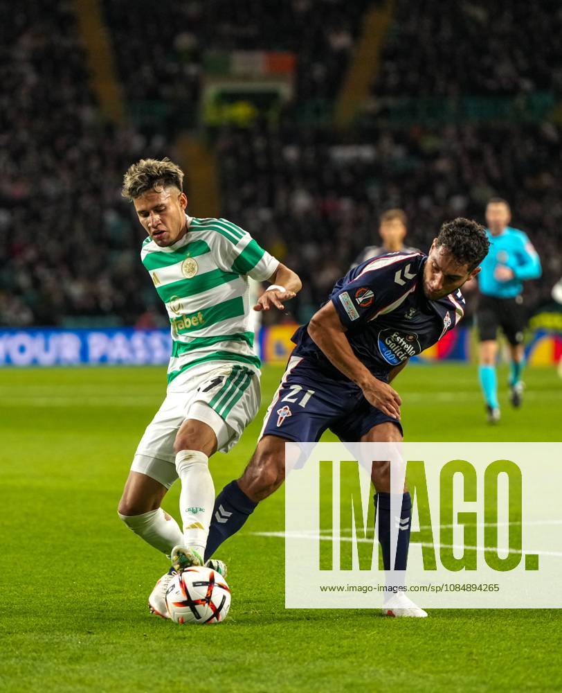 Camilo Duran of Celtic & Sebastian Caceres of Celta Vigo Celtic v Celta Vigo, UEFA Europa League, Football, Celtic Park, Glasgow, Scotland, UK - 22 Oct 2026Glasgow Celtic Park Scotland United Kingdom