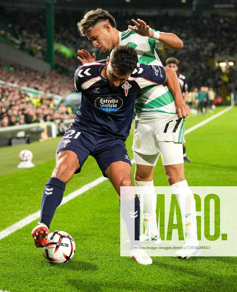 Sebastian Caceres of Celta Vigo & Camilo Duran of Celtic Celtic v Celta Vigo, UEFA Europa League, Football, Celtic Park, Glasgow, Scotland, UK - 22 Oct 2026Glasgow Celtic Park Scotland United Kingdom